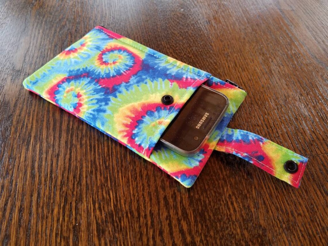Phone fabric zipper pouch iphone holder wallet travel Etsy