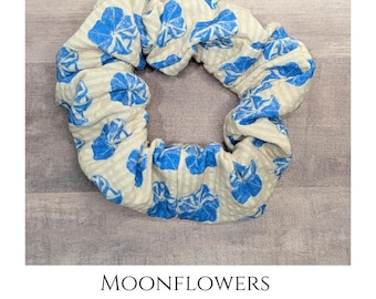 Scrunchie Collection: Blue, Ivory, Florals, Seersucker, Cotton Lawn, Buttercup, Peony, Camellia, Polka Dots