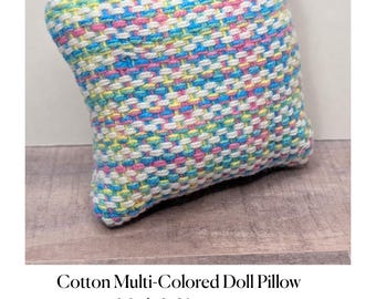 Doll Pillows: Rainbow, Multi-colored, Throw Pillow