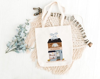 Meet Me at the Library Tote Bag – Bookish Cotton Canvas
