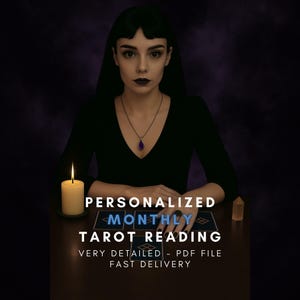 Maandelijkse tarotlegging | Gepersonaliseerde tarotlegging | Paranormaal lezen | Snelle levering | Zeer gedetailleerd | Pdf-bestand