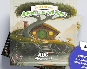Libro de fantasía mágica del abecedario / Aventura del alfabeto encantado para niños pequeños / Viaje de aprendizaje caprichoso / Regalo para niños