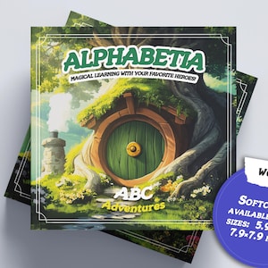 Libro de fantasía para niños: Alfabeto inspirado en El Señor de los Anillos. Regalo para bebé de Tolkien. Cuento educativo infantil con temática de El Hobbit.
