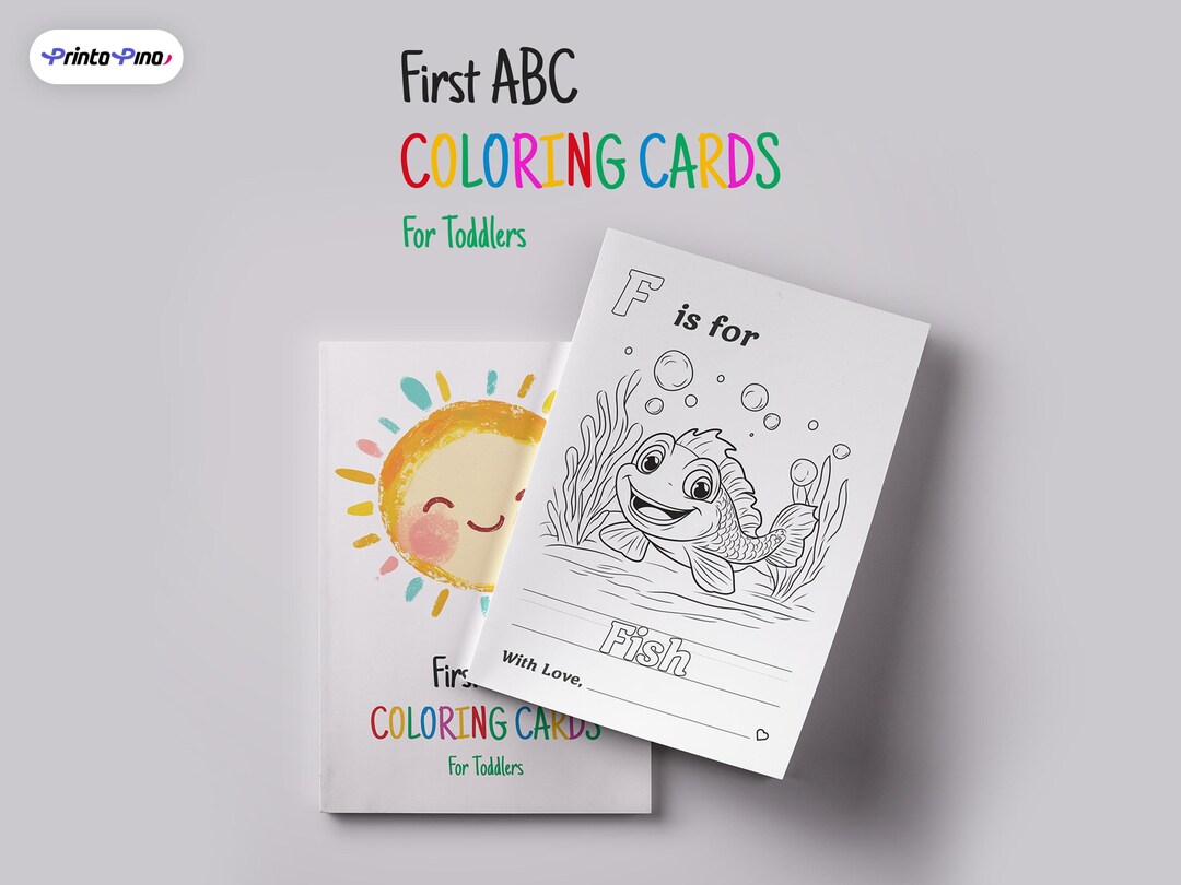 Printable ABC Baby Shower Coloring Pages Baby's First Alphabet Baby ...