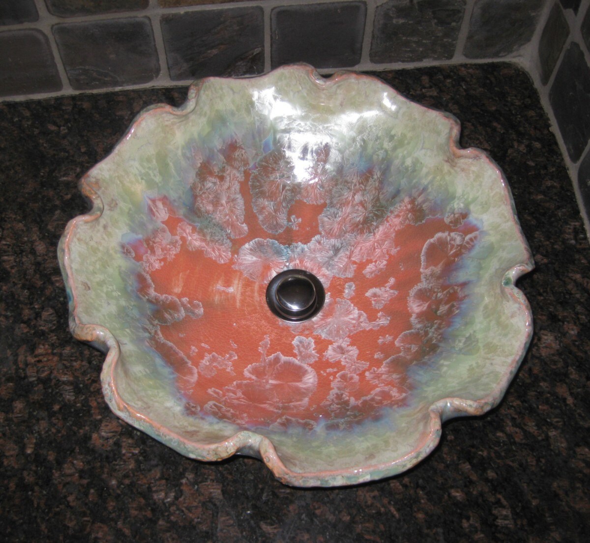 Flower Shaped Vessel Sink Custom Handmade Art Basin MADE TO Etsy