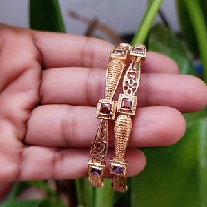 Gold Plated  bangles Indian bangles Women Bangles Wedding jewellery