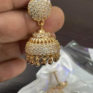 Kundan jewelry, indian jewelry, pakistani jewelry, kundan jhumka, indian jhumka Bridal jhumka