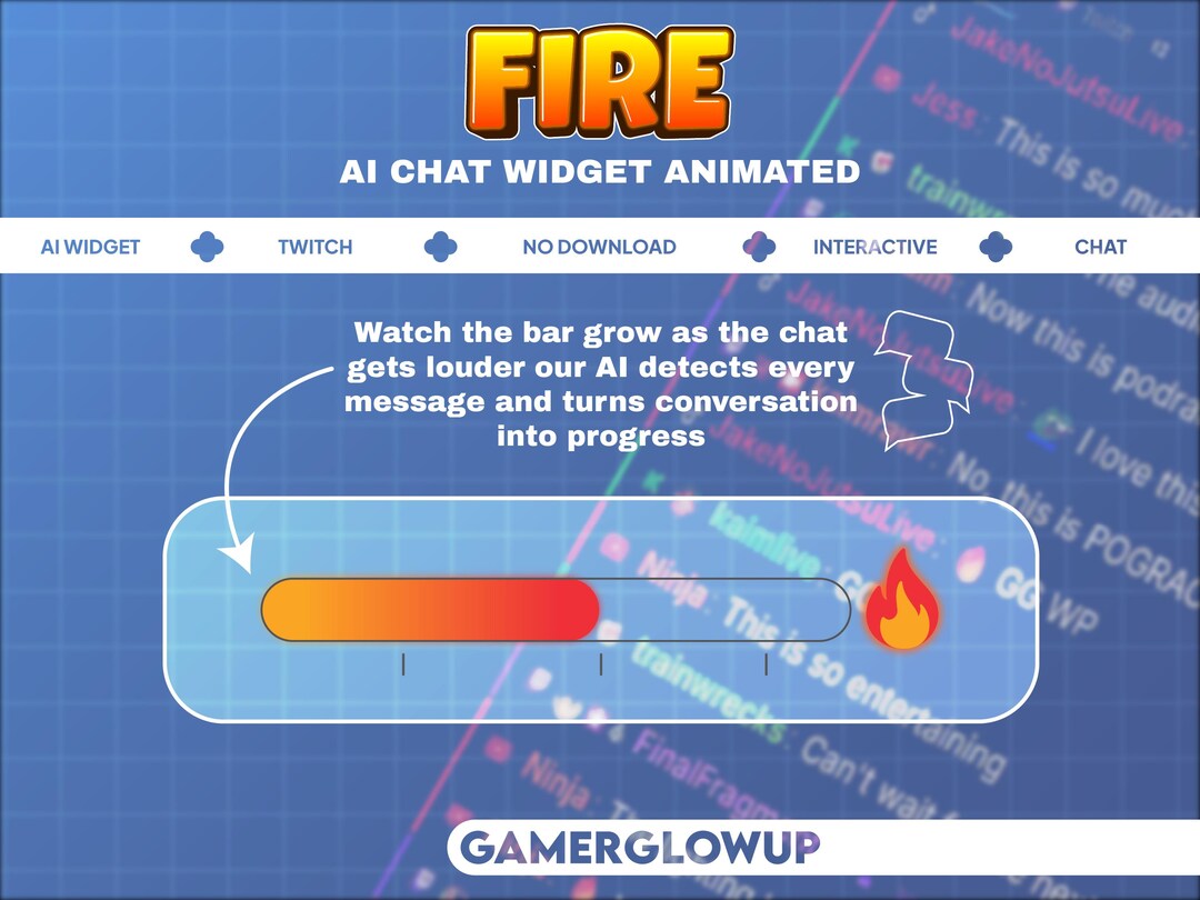 Animated Fire Widget | Twitch | OBS & Streamlabs Compatible - Etsy