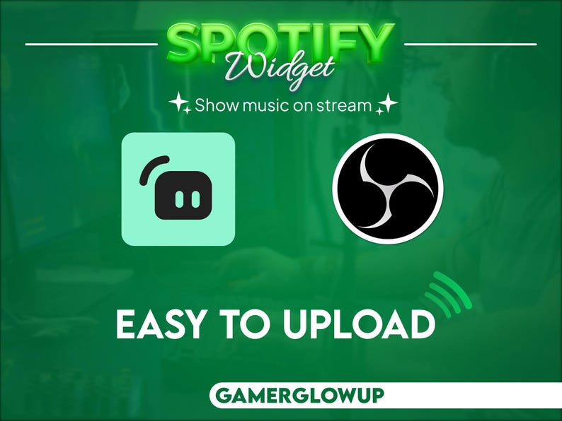 Animated Music Custom Widget Spotify | for Twitch and Youtube | OBS ...