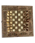 Handmade Mother of Pearl Chess Backgammon Board: Syrian Artwork product logo