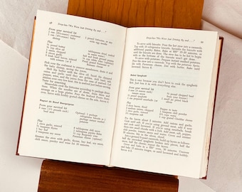 Vintage MCM Wood Cookbook Stand