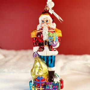 Christopher Radko "St. Cracker Claus" Nutcracker series #44 Of 10,000 NEW NIB Never Displayed Christmas Tree Ornament