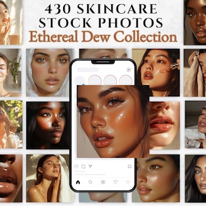 430 Skincare Stock Photos Diverse Women Stock Photos Beauty Stock Photos Aesthetic Stock Images Model AI Stock Photos Social Media Photos