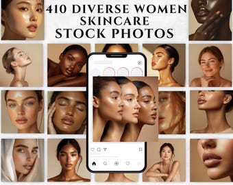 410 Diverse Women Skincare Stock Photos Beauty Model Stock Photos Aesthetic Esthetician Stock Photos AI Stock Photos Social Media Photos