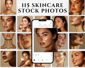 115 Skincare Stock Photos Beauty Model Stock Photos Aesthetic Esthetician Stock Photos AI Stock Photos Social Media Photos
