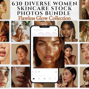 630 Diverse Women Skincare Stock Photos Beauty Model Stock Photos Aesthetic Esthetician Stock Photos AI Stock Photos Social Media Photos