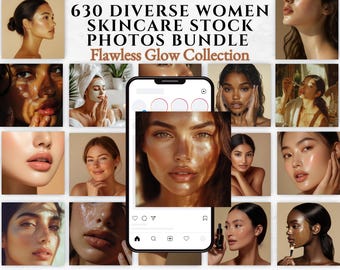 630 Diverse Women Skincare Stock Photos Beauty Model Stock Photos Aesthetic Esthetician Stock Photos AI Stock Photos Social Media Photos