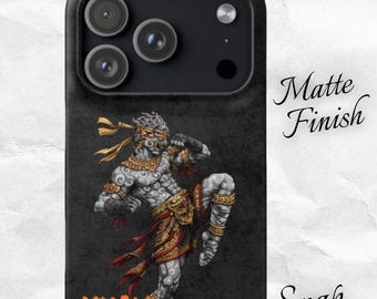 Muay Thai Warrior Snap Case | iPhone Matte Finish Protection