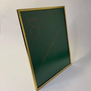Danish Brass Picture Frame | Jyden Vintage Scandinavian Decor