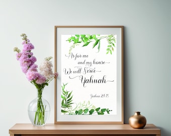 As for me and my house we will serve Yahuah | DIGITAL DOWNLOAD
