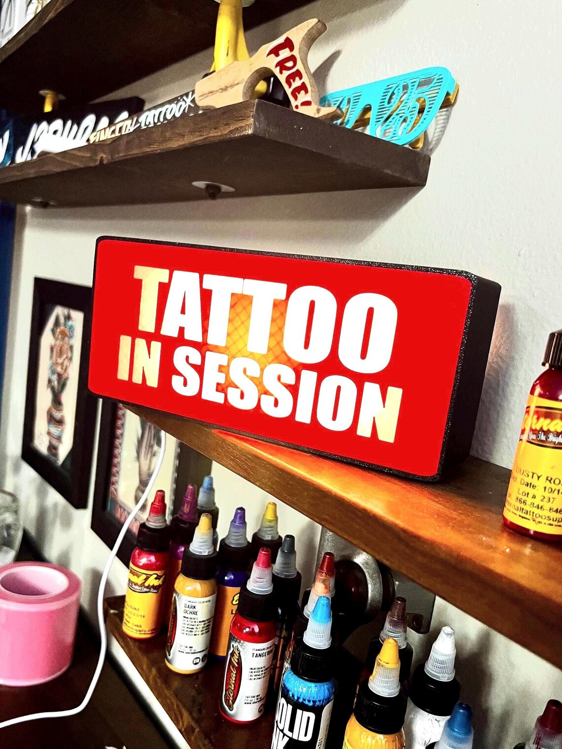 In Session Light Tattoo in Session Light Sign for Tattoo Shop - Etsy