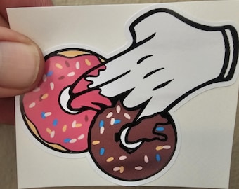 147 - One Pink Two Stink Donuts Sticker