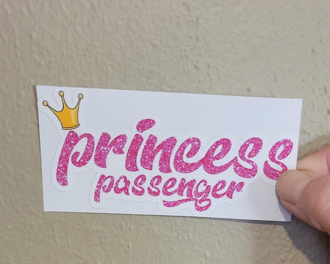 Passenger Princess Lettering 063 - Princess Passenger Sticker - Etsy