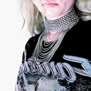Battle Princess Choker - Elegant Stainless Steel Chainmaille Necklace