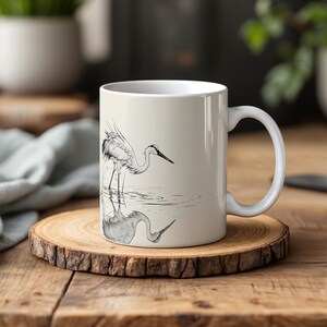 Sandhill Crane Kaffeetasse - Roter Kranich Design für Vogelbeobachter und Naturliebhaber