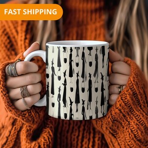 Gothic Witch Coffee Mug – Spooky Ceramic Cup with Witches Design, Halloweening Gift Idea