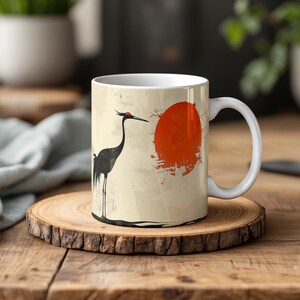 Sandhill Crane Kaffeetasse - Roter Kranich Design für Vogelbeobachter und Naturliebhaber