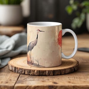 Sandhill Crane Kaffeebecher - Tasse für Vogelbeobachter und Vogelliebhaber
