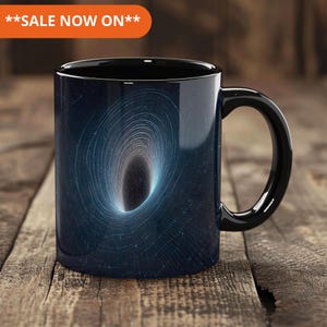 Black hole coffee mug, black hole coffee mug, Space Exploration Cup, Astronomy Gift, Black Hole Artwork, Coffee Mug, Space coffee mug