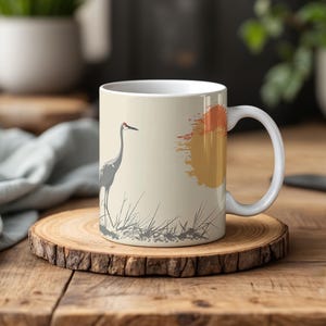 Sandhill Crane Kaffeebecher - Tasse für Vogelbeobachter und Vogelliebhaber