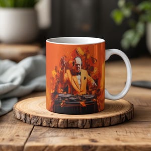 Tazza Winston Churchill, Tazza Churchill - Tazza da caffè Winston Churchill, tazza RetroCoffe, tazza da caffè DJ