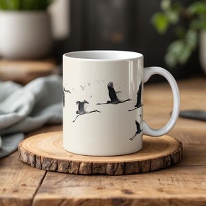 Sandhill Crane Kaffeebecher - Tasse für Vogelbeobachter und Vogelliebhaber
