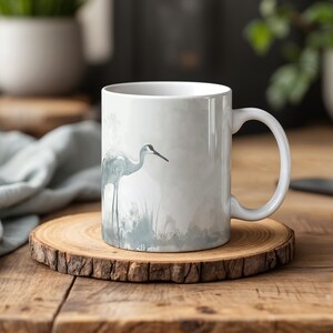 Sandhill Crane Kaffeetasse - Roter Kranich Design für Vogelbeobachter und Naturliebhaber