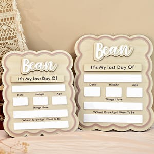 Personalized First Day of School Sign,Custom First and Last Day School Sign,Back to School Sign,Wooden School Board Gift for Student