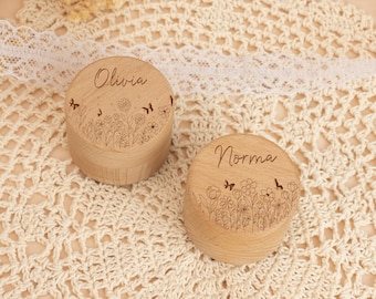 Personalised Wooden Tooth Fairy Box,Baptism Gifts,First Tooth Box,Wooden Box,Milk Tooth Box,Wooden Keepsake Box,Kids Gifts,Kid Birthday Gift