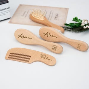 Personalized Baby Gifts, Personalized Wooden Baby Hair Brush, Personalized Baby Gifts Girl, Personalized Baby Gifts Boy, Newborn Baby Gift