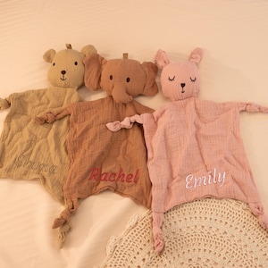 Personalized baby comforter,Custom Baby comforter,Tiny Alpaca Security Blanket Gender Neutral, Baby Blanket, Baby Shower Gift for baby girl