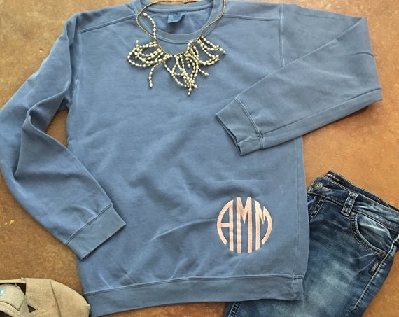 monogram sweatshirt ideas