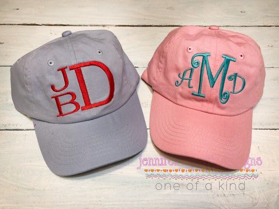 monogrammed kids hats