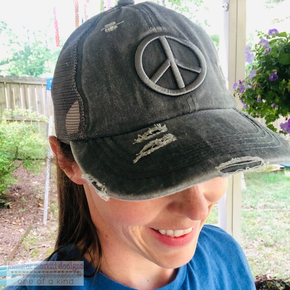 Peace Sign Hat Peace Sign Cap for Women 