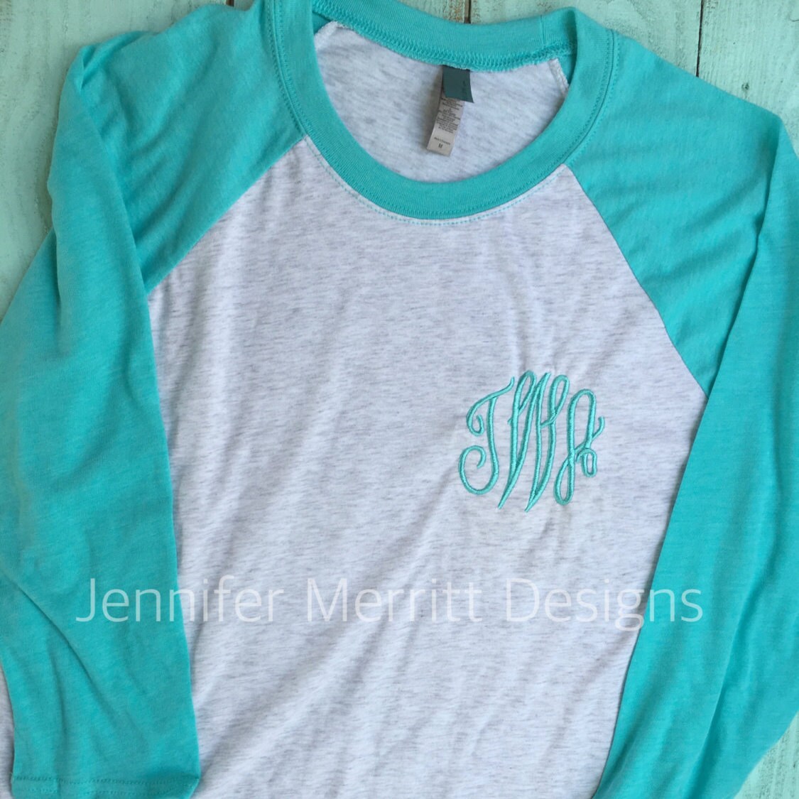 monogrammed baseball t shirt