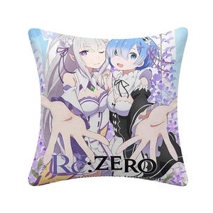 Re:Zero Starting Life in Another World Anime Throw Pillow Stylish Design & Comfy