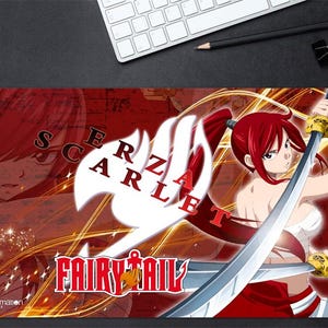 Fairy Tail Anime Playmat Schreibtischmatte Großes Anime Mauspad [Wähle dein Design]