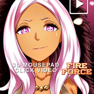 Fire Force Hibana 3D Anime Mouse pad Specialty 3D Mousepad