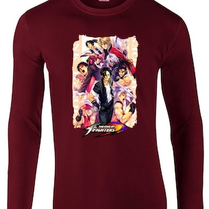 King of Fighters KOF Stylish Unisex Anime Game Long Sleeve Shirt Apparel (Multiple Sizes and Colors Available)