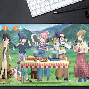 Yuru Camp (Laid Back Camp) Anime Playmat Deskmat Large Anime Mouse pad